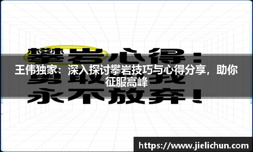 王伟独家：深入探讨攀岩技巧与心得分享，助你征服高峰